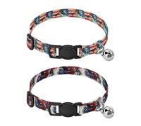 Collar de perro con hebilla de liberación rápida para perros, niñas y niños, juego de 2 banderas del Día de los Presidentes de Estados Unidos, bandera del Día de los Presidentes de Estados Unidos y