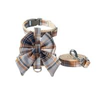 Collar de Perro con Lazo, Lindo arnés para Mascotas con Correa para el Pecho, Cuerda de tracción, Ropa para Gatos, arnés, Chaleco, Princesa, Cachorro, Gatito (Naranja S 1_4 kg)