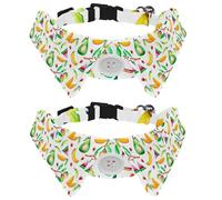 Collar de perro con pajarita, collar de esmoquin formal ajustable para perro con collar de camisa extraíble, collares de gato para mascotas pequeñas, sandías y plátanos