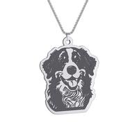 Collar de perro de montaña bernés para mascotas, gargantilla de cadena gruesa, collar punk para mujeres y hombres