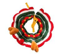 Collar de perro de Navidad, Collar de cachorro de Navidad de Elk Antlers | Cuello de punto cachorro del festival de invierno, bufanda más cálida para gato grande