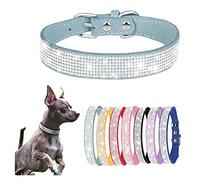 Collar de perro femenino para perros medianos, collares de perro con diamantes de imitación, lindo collar de joyería brillante para gato para XS, pequeño, mediano, grande, niña, princesa, mascotas,