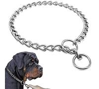 Collar de perro grande, collar de cadena de estrangulamiento de acero inoxidable para entrenamiento de perros, tamaño 70 cm
