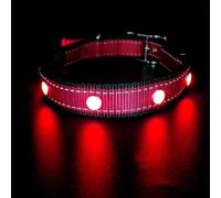 Collar de perro LED intermitente s rojo tz-pet8000