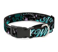 Collar de Perro Martingale con Texto Aladdin A Whole New World/Story Script, 3,8 cm de Ancho, Cuello pequeño de 33 a 46 cm