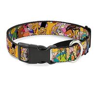 Collar de Perro Martingale con Texto en inglés Nick 90's Rewind Character Mash Up Collage2 Pinks, 3,81 cm x 40,64 cm