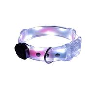 Collar de perro para caminar nocturno, collar para perros | Luz recargable de seguridad de perro LED | Cuello luminoso ajustable para caminar nocturno, oscuro,