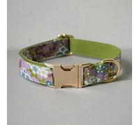 Collar de Perro Personalizado con Correa para Perros medianos y Grandes, Collar para Mascotas con Pajarita, Hebillas de Metal Ajustables, Decoraciones, Collar de Perro, S