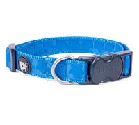 Collar de Perro Petface con Estampado de Estrellas tonales, Grande, Azul Brillante