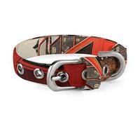 Collar de perro rojo con hebilla de liberación rápida para poner y quitar fácilmente. Collar de gato, ajustable y cómodo. Collar de tela Oxford para perros y gatos pequeños y medianos.