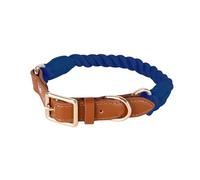 Collar de perro tejido de algodón cómodo y suave para perros pequeños, diseño resistente para paseos diarios y actividades al aire libre, collar de perro diario