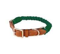 Collar de perro tejido de algodón cómodo y suave para perros pequeños, diseño resistente para paseos diarios y actividades al aire libre, collar de perro diario