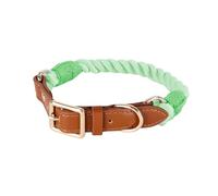 Collar de perro tejido de algodón resistente que proporciona comodidad para perros pequeños, ideal para caminar al aire libre, collar de algodón para perro