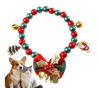 Collar de Perros de Navidad: Collar de Mascotas navideñas para Perros y Gatos pequeños, Estilo Festivo de Invierno con Colgante de Campana de reverencia, Accesorio para Mascotas para niñas, Chicos de