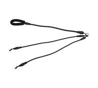 Collar de Perros, Deje 3 Perros giratorios 360 ° con Mango de Espuma dejando un Perro Reflectante, cordón de Perro Ajustable para Caminar, Campamento, Playa y jardín (2 Cabezas)