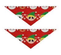 Collar de personajes de Navidad y perro de acebo, buena transpirabilidad, 2 paquetes para un regalo que las mascotas quieren disfrazarse de 30 x 12 y 2 pulgadas