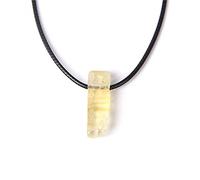 Collar de piedra natural cruda, gargantilla de cordón de cuero, obsidiana, amatistas, cuarzo, cristal, joyería de meditación para mujeres, hombres, citrino