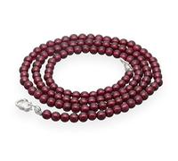 Collar de piedras preciosas facetadas 4 mm, cuentas redondas naturales