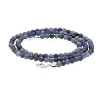 Collar de piedras preciosas facetadas 4 mm, cuentas redondas naturales