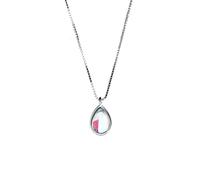 Collar de Plata Aurora Aurora gradiente Luna Lunar Agua caída de la Cadena de Claves Joyas de clavícula