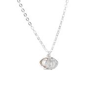 Collar de Plata, Collares for Mujer, Collar de Concha de Perla de Plata de Ley 925 Que se Puede Abrir con Colgante en Forma de Abanico, Cadena de clavícula, Gargantilla versátil for Mujer