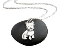 Collar de plata de ley 925 con colgante de llama animal pequeño alpaca amuleto femenino mascota peculiar vida en la granja joyería delicada regalo único|con cadena de 45 cm|chapado en plata|_3070