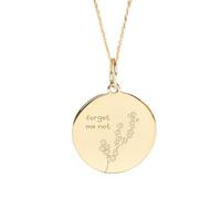 Collar de plata de ley 925 de 22-24 mm | Cadena de 45 cm | Colgante de no me olvides, delicado amuleto con flor de nacimiento de septiembre | Joyería hecha a mano chapada en oro | LK_PNK_02142