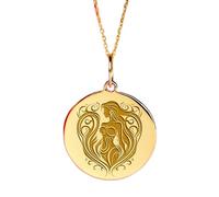 Collar de plata de ley 925 de 22-24 mm | Cadena de 45 cm | Sirena | Colgante de sirena | Delicado dije de sirena | Símbolo de amor, belleza, misterio y feminidad | Joyería chapada en oro | L_02239