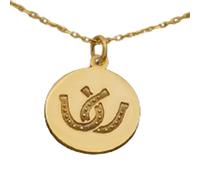 Collar de plata de ley 925 de 22 mm|Cadena de 45 cm|Doble herradura - Colgante minimalista de herradura, delicada joyería de la suerte para mejores amigos|Chapado en oro hecho a mano|LK_PNK_01800