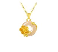 Collar De Plata De Ley 925 para Mujer con Colgante De Flor, Gargantilla con 12 Deidades Florales Guardianas, Joyería Astrológica, Regalo De Cumpleaños para Mujeres Y Niñas, Camelia De Noviembre