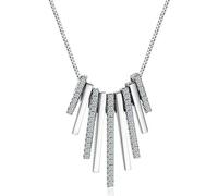 Collar de Plata Esterlina S925 Ropa de Mujer Es Simple Gafas de Banda Temperamento Elegante Cadena Retro Clavícula Regalo de Cumpleaños Creativo, LJBLEUSK