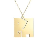Collar de plata para mujer, collar con colgante geométrico, regalo de moda para mujer, te hace el centro de atención. Una letra, talla única, Acero inoxidable