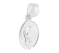 Collar De Plata Personalizado De La Virgen María De Plata De Ley 925, Joyería Cristiana Religiosa, Medalla Ovalada, Colgante De Moneda para Mujeres Y Hombres