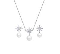 Collar de Primavera y Traje de Verano Femenino S925 Cadena de clavícula Pearl de Agua Dulce de Elegante