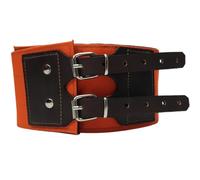 Collar de protección Multicapa para Perro de Agarre, rehalas y protección contra Ataque de jabalí (14841-55cm a 60cm diámetro Cuello, Color Naranja y piquete para enganchar al Perro)