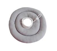 Collar de protección para mascotas, collar isabelino ajustable, anillo suave, para curar heridas, antiarañazos, antilamidas (gris, XXL)