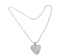 Collar de Púa de Guitarra, 6 Patrones de Guitarra de Metal Clásico, Púa de bajo, Collar de Púa, Cadena, Accesorios para Instrumentos (E)