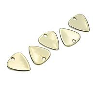 Collar de pulsera de metal con púa de guitarra, 5 piezas, bellamente pulido, sensación cómoda para guitarristas (dorado)