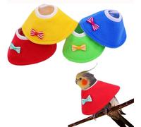 Collar de recuperación de Anillo de Cuello for pájaros pequeños, Collares de pájaros for desplumar Plumas, Cono Transpirable for cacatúas de Razas pequeñas(Azul,L)