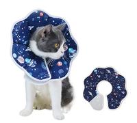 Collar De Recuperación para Gatos | Collar Isabelino Quirúrgico para Perros En Forma De Cono | Cubrecuello Plegable para Animales Previene Lamidos para Gatos Pequeños Medianos Grandes Cuc