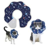 Collar de recuperación para gatos para dejar de lamer después de la cirugía, collar cónico ajustable, flexible y plegable, gargantilla de 19 a 25 cm, collar isabelino para gatos, gatitos, cachorros