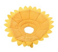 Collar de recuperación para Mascotas a la Moda, Cono curativo para heridas de Perros y Gatos, Collar Protector de algodón Suave con diseño de Girasol, Ligero y Ajustable para Uso (Circunferencia del