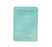Collar de respiración con filtro - Ayuda de respiración consciente para relajación y concentración, joyería de meditación de acero inoxidable Qhw616 (A, 5x7cm)