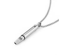 Collar de respiración con filtro de algodón, ayuda de respiración consciente para aliviar la ansiedad, relajación y concentración, joyería de meditación de acero inoxidable, regular, Metal, Abulón