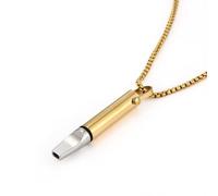 Collar de respiración con filtro de algodón, ayuda de respiración consciente para aliviar la ansiedad, relajación y concentración, joyería de meditación de acero inoxidable, regular, Metal, Abulón
