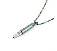 Collar de respiración con filtro de algodón, ayuda de respiración consciente para aliviar la ansiedad, relajación y concentración, joyería de meditación de acero inoxidable, regular, Metal, Abulón