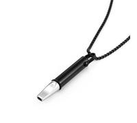 Collar de respiración con filtro de algodón, ayuda de respiración consciente para aliviar la ansiedad, relajación y concentración, joyería de meditación de acero inoxidable, regular, Metal, Abulón