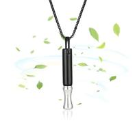 Collar de respiración con resistencia, 5 x 20 Pro Breathlace con filtro de resistencia, collar de respiración consciente natural para dejar hábitos poco saludables y alivio de la ansiedad