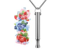 Collar de respiración con resistencia, con filtro de sabor de frutas, varias combinaciones de sabores, para adultos, ideal como compañero de relajación para el día a día para la oficina, metro, viajes
