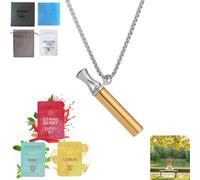 Collar de respiración de ansiedad con resistencia, cordón respiratorio de aire aromatizado, filtro de aceite esencial natural, collar de respiración para quitgo, cadena de alivio del estrés y la